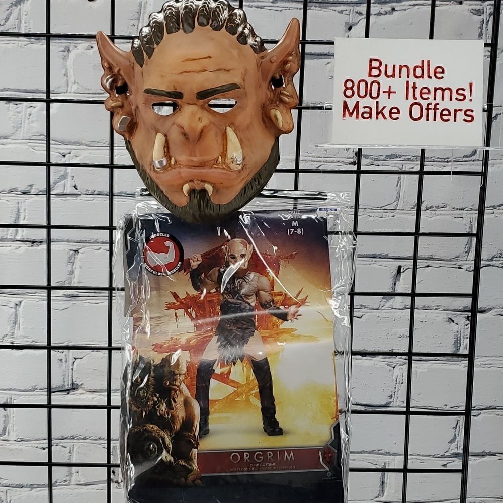 Halloween Costume Orgrim War craft Size M 7-8